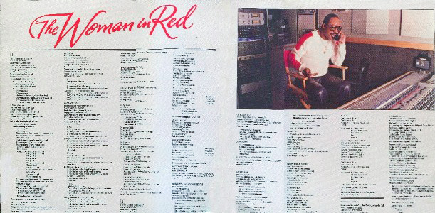 Stevie Wonder - Woman in Red - Inside sleeve